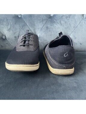 Olukai Nohea Moku Shoes Mens Size 10 Navy Blue Slip On Canvas Mesh 10283-6H6H